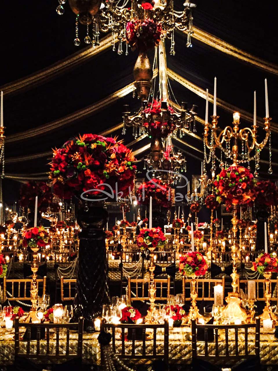 Long Table Decor for Wedding Dinner Party